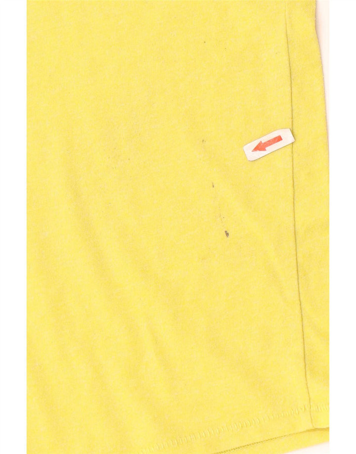 T-shirt męski Tommy Hilfiger, średni żółty bawełniany