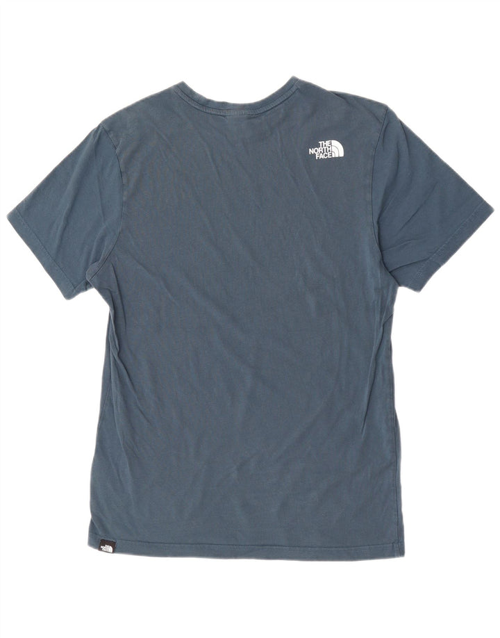 T-shirt męski The North Face, bawełniany, średni niebieski