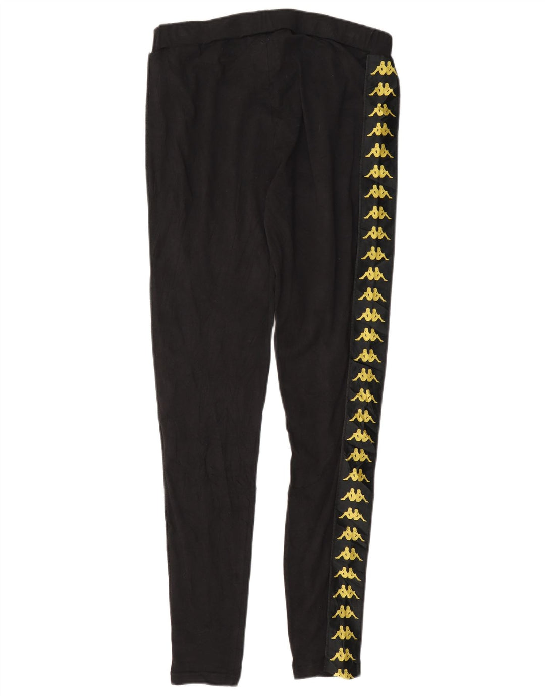 Damskie legginsy Kappa Graphic UK 14, duże, czarne, bawełniane