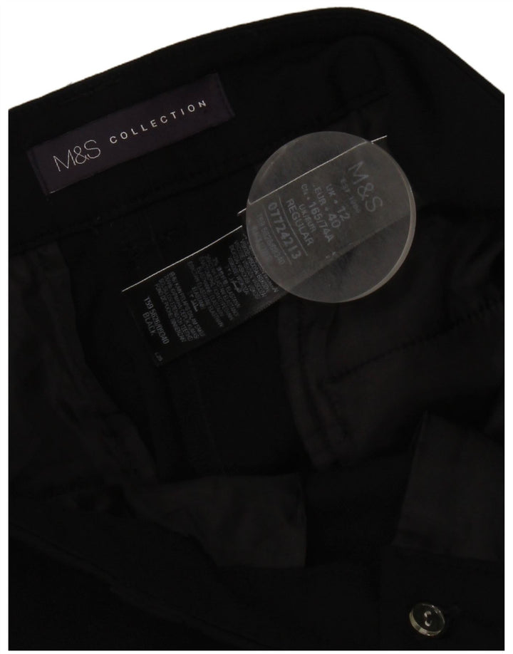 Damskie spodnie Chino Marks & Spencer UK 12 Medium W34 L29 Czarne