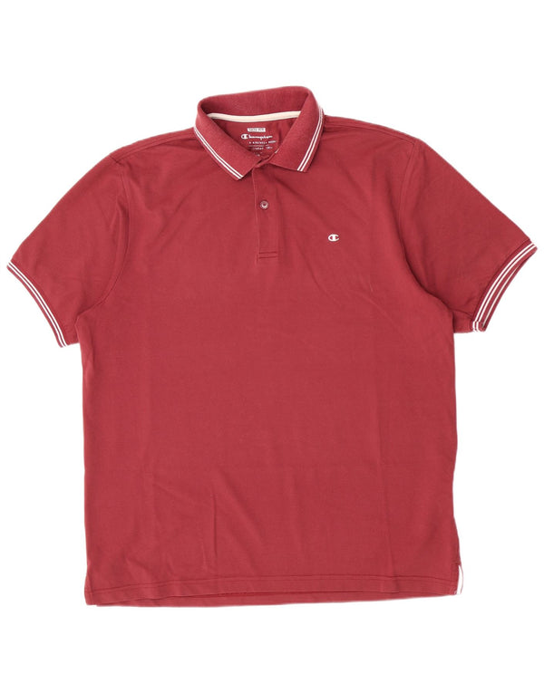 Męska koszulka polo Champion Easy Fit XL, czerwona, bawełniana