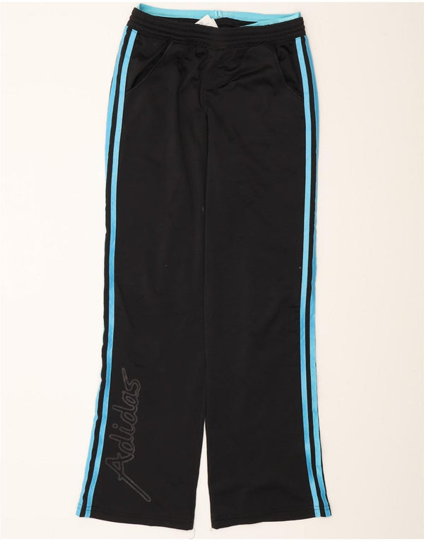 Chłopięce spodnie dresowe Adidas z grafiką 15-16 lat, czarne, z blokami kolorów