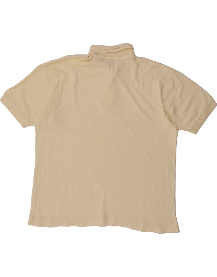 SUPERGA Mens Polo Shirt XL Beige Vintage Superga and Second-Hand Superga from Messina Hembry 
