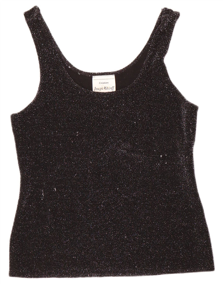 Dwuczęściowy zestaw damski Joseph Ribkoff UK 12, średni czarny poliester