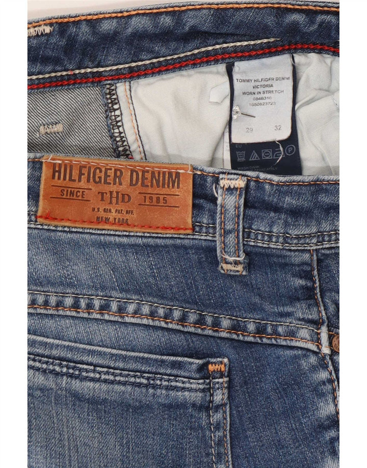 Damskie jeansy Slim Tommy Hilfiger W29 L32 Niebieskie bawełniane