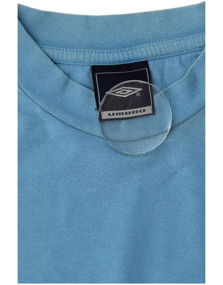Męska koszulka Umbro Top XL, niebieska, bawełniana