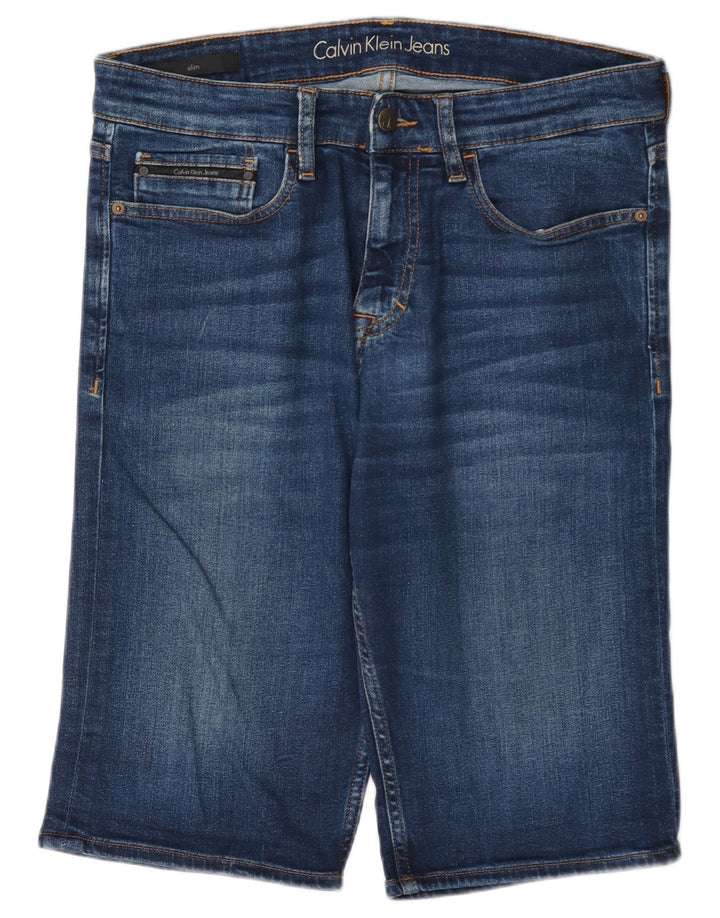 Męskie spodenki jeansowe Calvin Klein W31 Średnioniebieskie, bawełniane