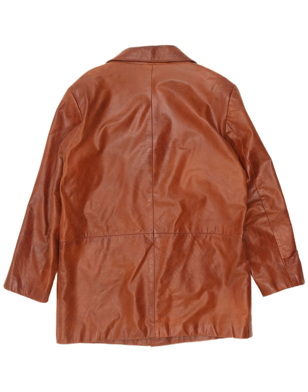 Vintage męska kurtka skórzana UK 44 2XL brązowa