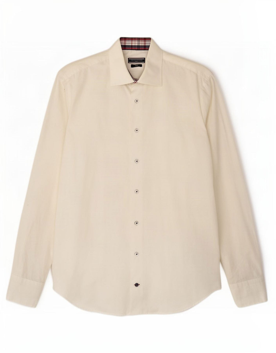 Dopasowana koszula męska Tommy Hilfiger rozmiar 40 15 3/4 średnia złamana biel