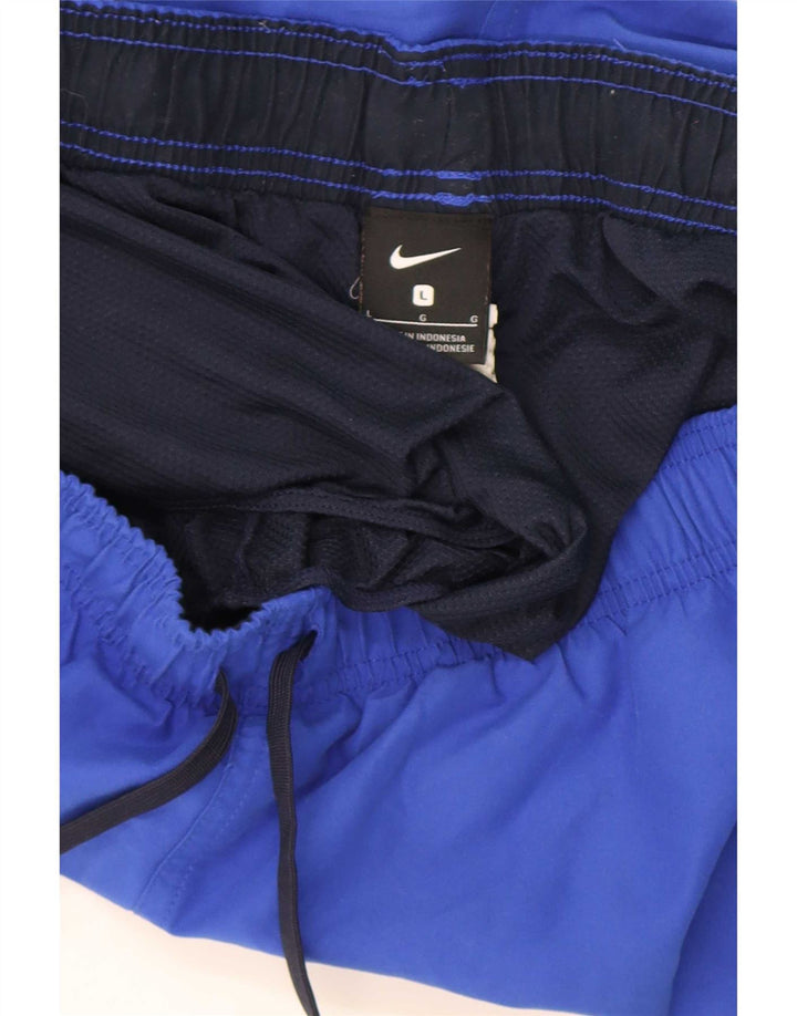Męskie spodenki sportowe Nike Graphic, duże, niebieskie, poliestrowe