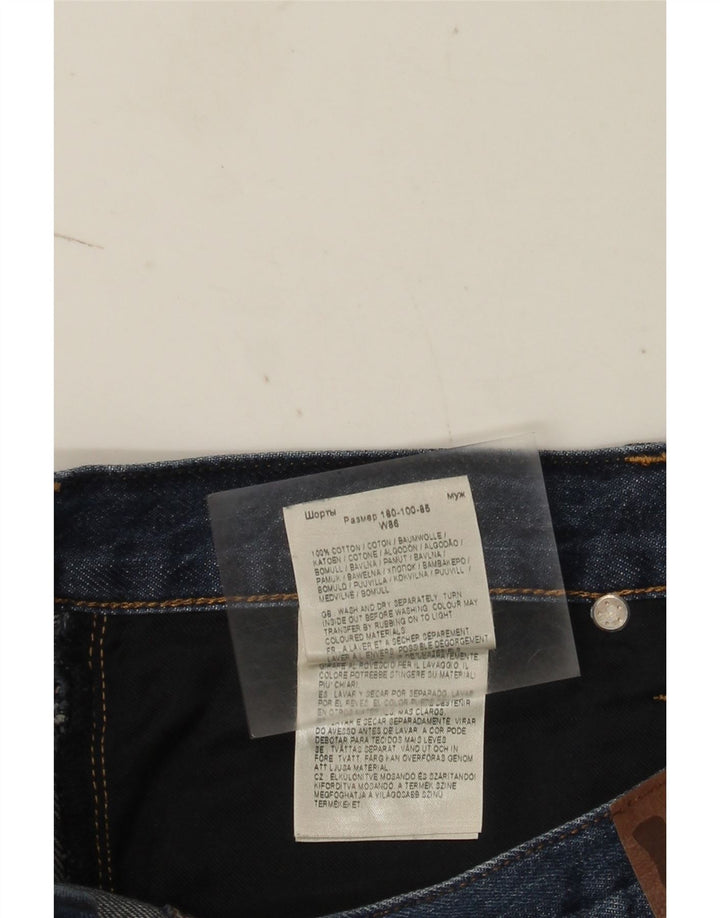 Męskie spodenki jeansowe Lee W34, duże, niebieskie, bawełniane