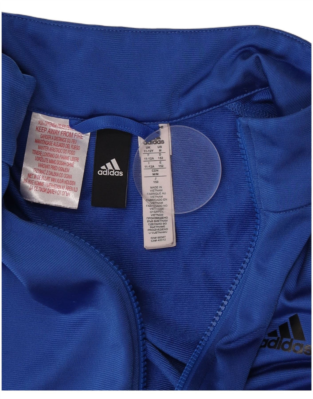 Chłopięca bluza dresowa Adidas 11-12 lat, niebieska, poliestrowa