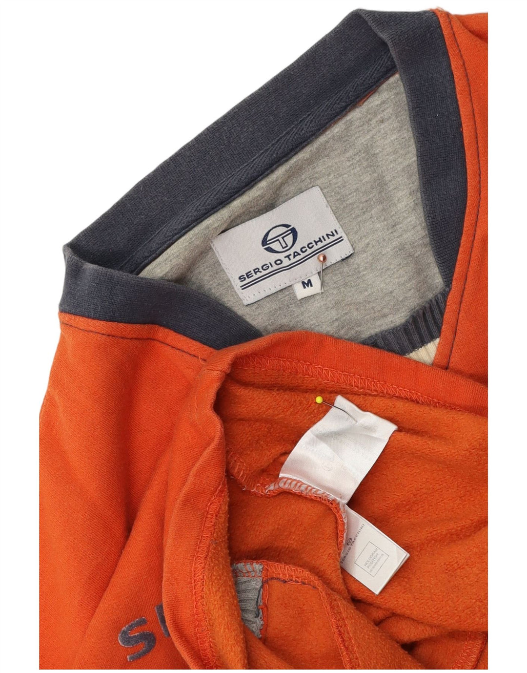 Męska bluza z grafiką Sergio Tacchini, średnia, pomarańczowa bawełna