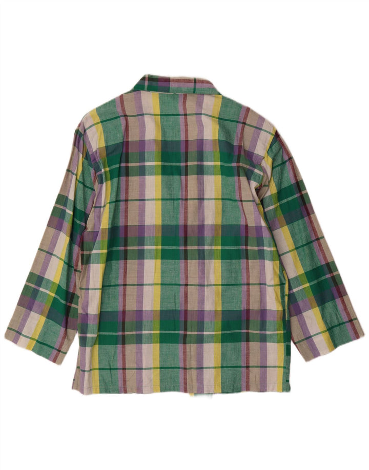 VINTAGE Mens Double Breasted Blazer Jacket UK 40 Large Multicoloured Check