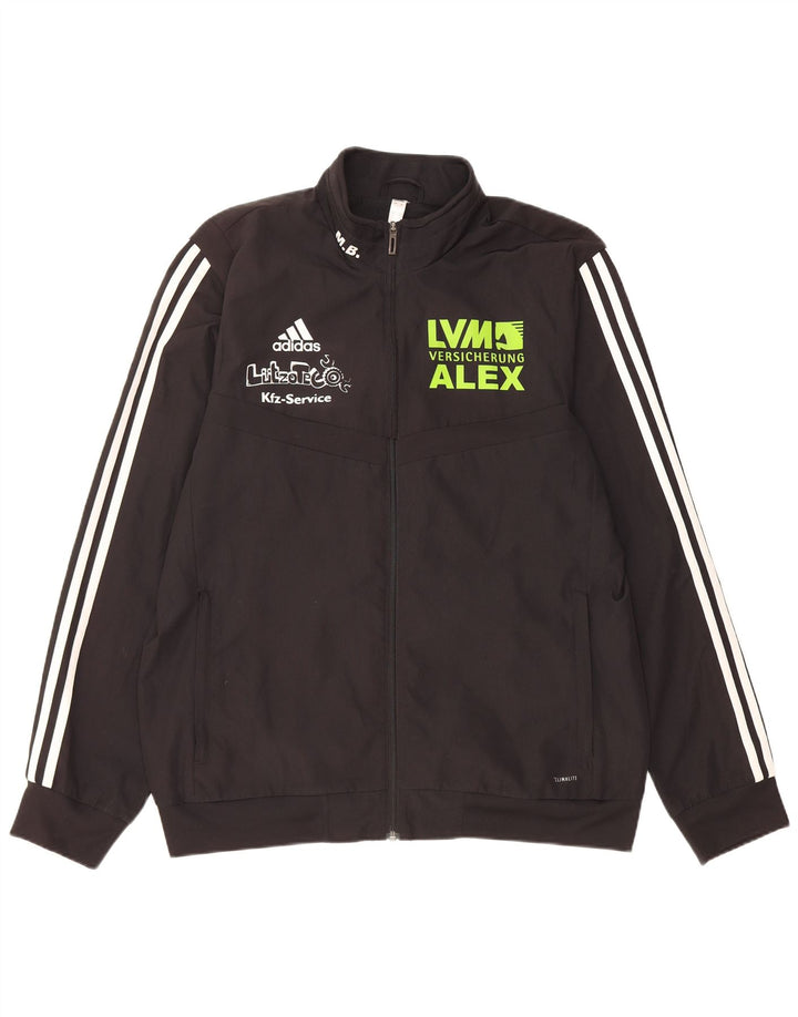 Adidas Męskie Climalite Graphic Dres Top Kurtka Duży Czarny Poliester