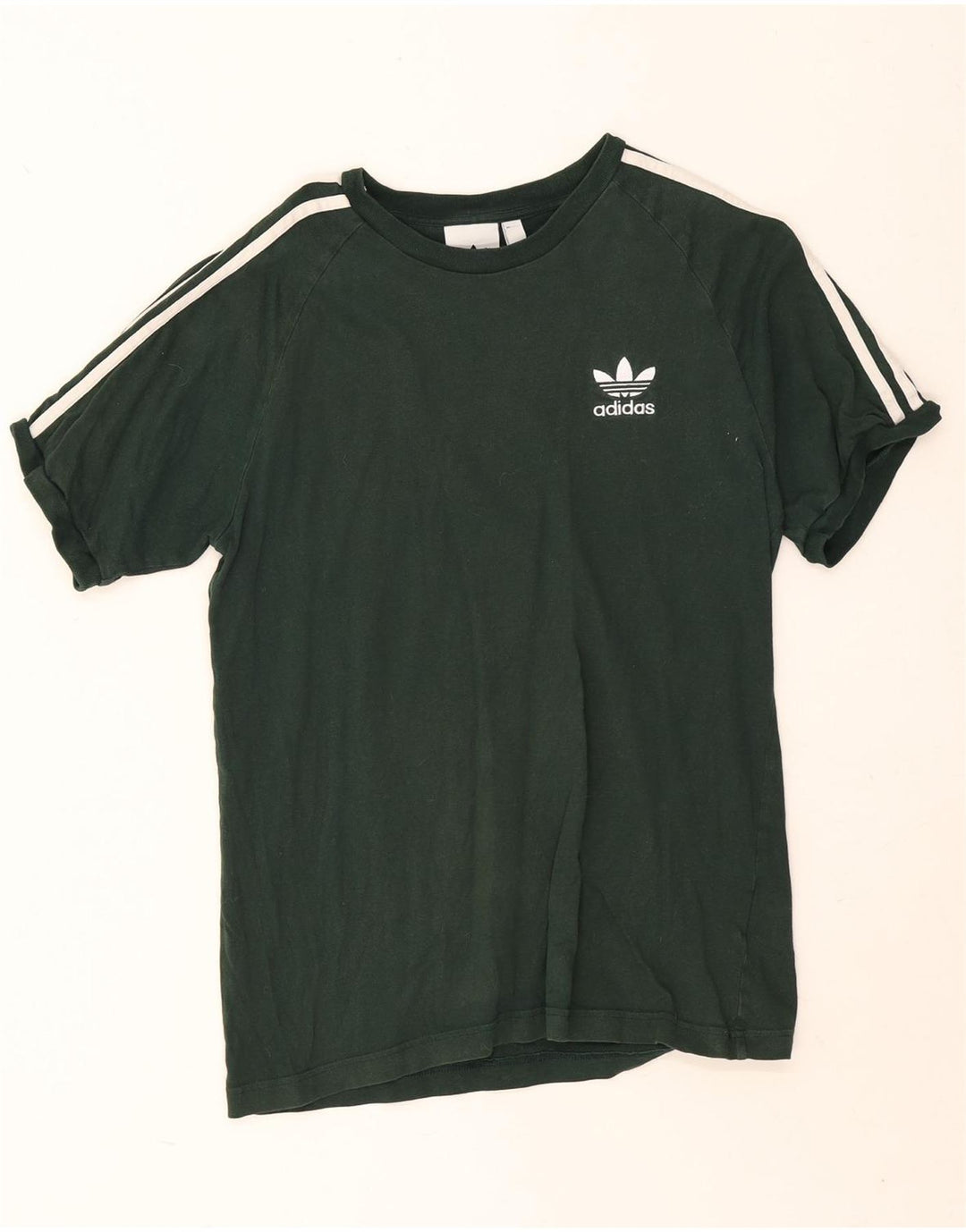 Adidas Męska Koszulka Top Średnia Zielona Bawełna