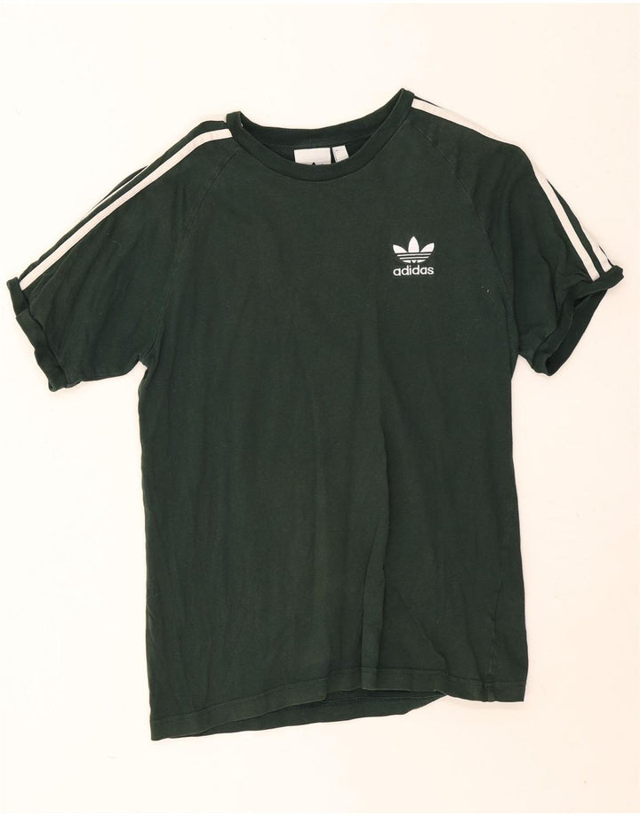 Adidas Męska Koszulka Top Średnia Zielona Bawełna