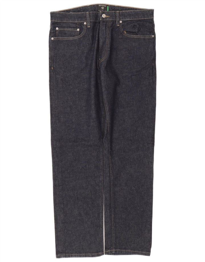 Dockers Męskie jeansy slim W34 L32 Granatowa bawełna