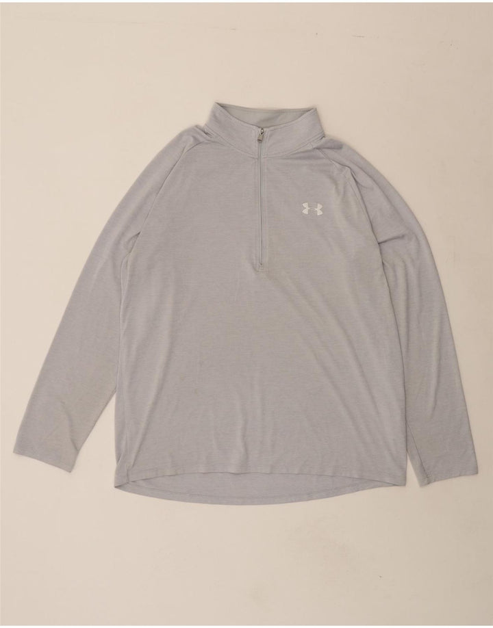 UNDER ARMOUR Womens Oversized Pullover Tracksuit Top UK 18 XL Grey Vintage Under Armour and Second-Hand Under Armour from Messina Hembry 