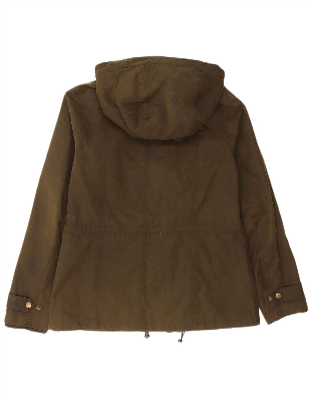 Damska kurtka z kapturem i woskowaną bawełną Barbour UK 12 Medium Khaki