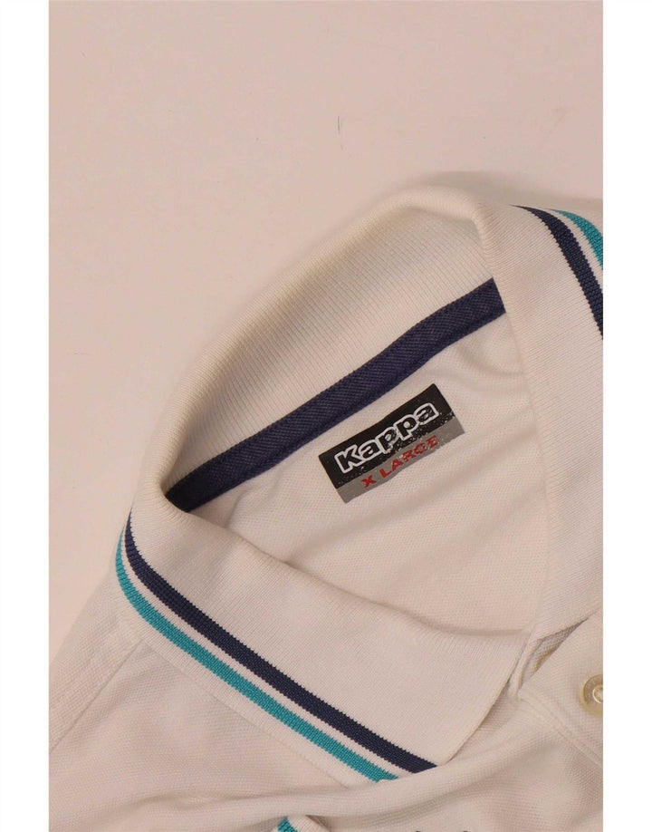 Męska koszulka polo Kappa XL, biała
