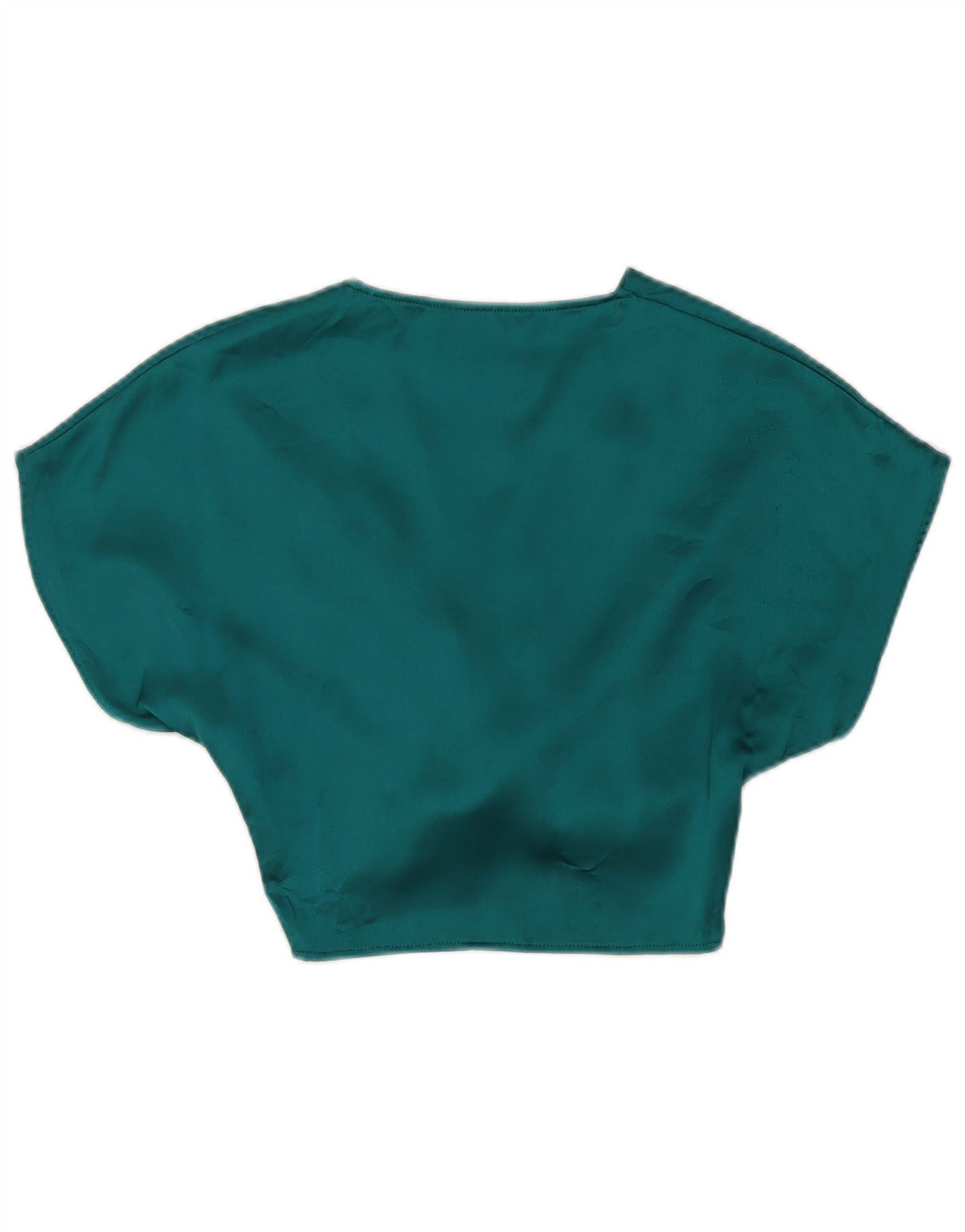 Damska bluzka Zara Crop Top UK 6 XS Zielony poliester