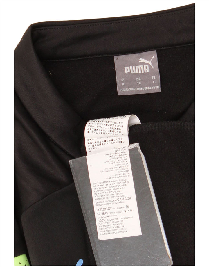 Męski dres Puma Manchester City z pulowerem XL, czarny, z blokami kolorów