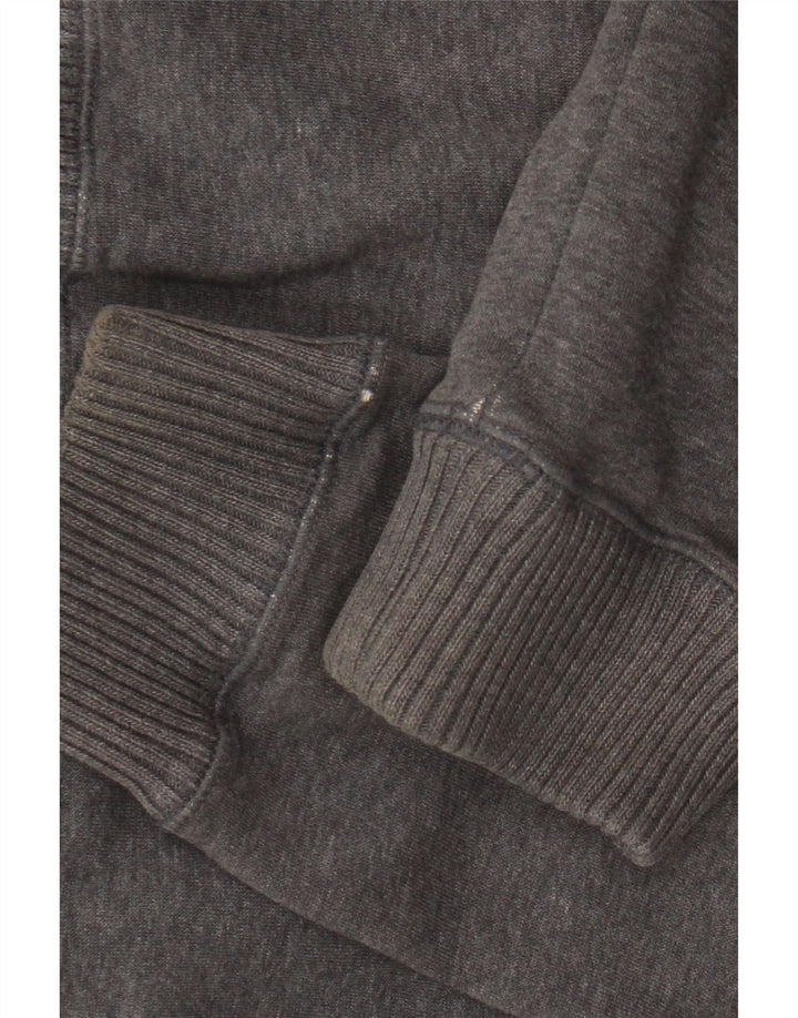 Adidas Męska bluza dresowa z kapturem, średnia szara bawełna