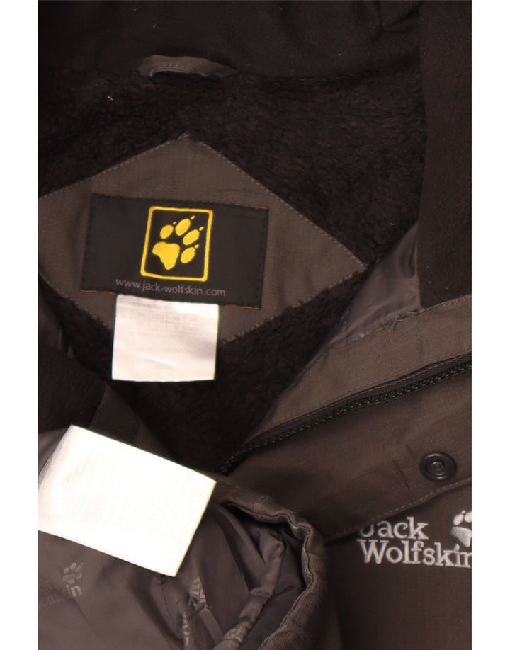 Męski wiatrówka z kapturem Jack Wolfskin UK 36/38 Średni szary poliester