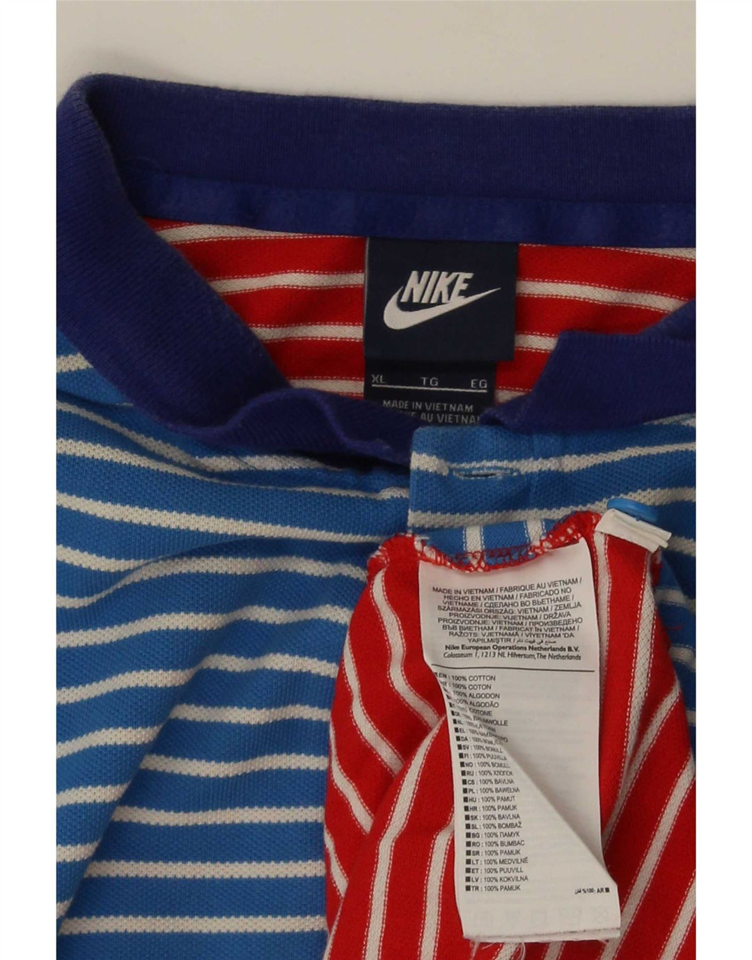 Męska koszulka polo Nike XL, bawełniana, w kolorowe paski
