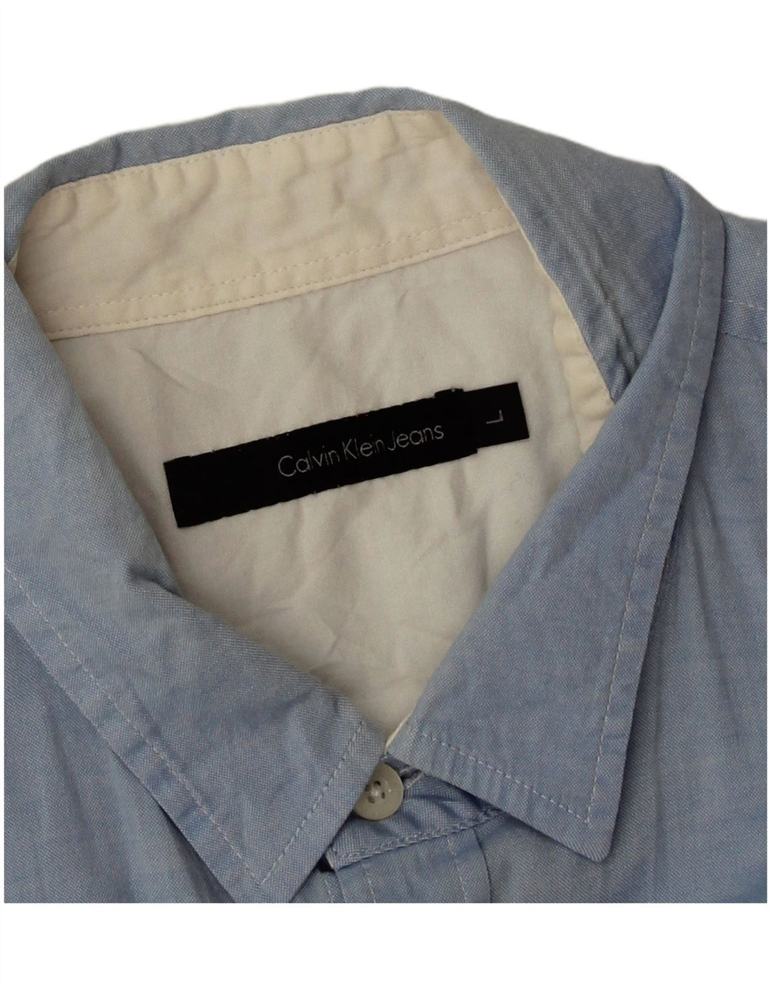 Koszula męska Calvin Klein Jeans, duża, niebieska, bawełniana