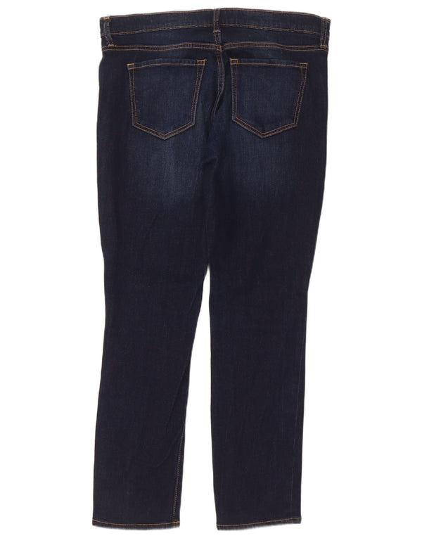 Damskie jeansy Gap Droite Straight UK 12 Medium W34 L29 Granatowa bawełna