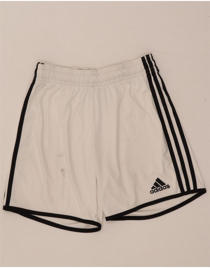 Męskie spodenki sportowe Adidas, małe, białe, poliestrowe