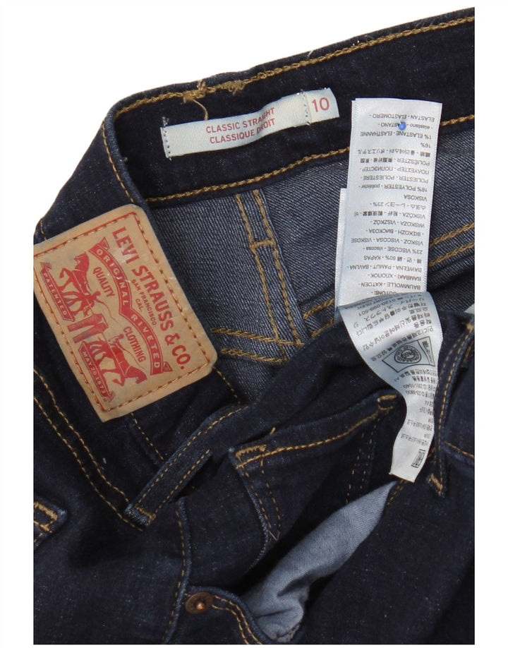 Damskie jeansy Levi's Classics Straight US 10 Large W30 L30 Granatowe