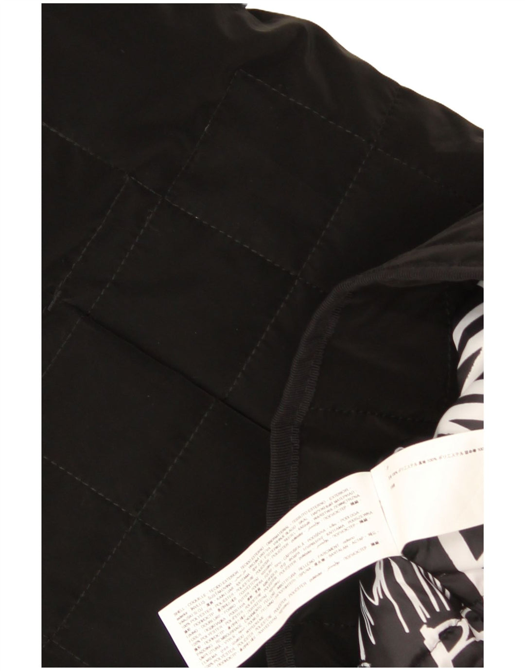 Desigual damski pikowany płaszcz z podszewką UK 18 XL, czarny poliester