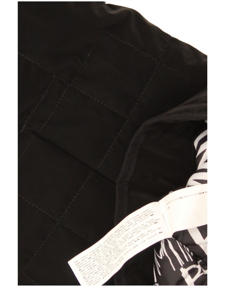 Desigual damski pikowany płaszcz z podszewką UK 18 XL, czarny poliester