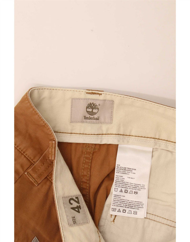 Męskie spodenki cargo Timberland W42 2XL Brązowa bawełna