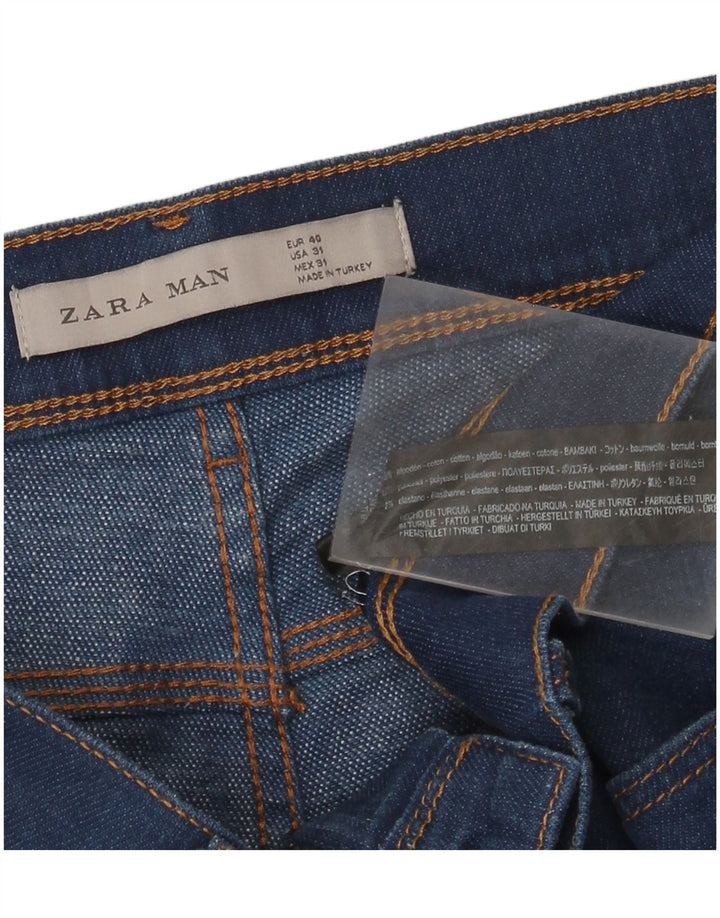 Jeansy męskie Zara Slim EU 40 Medium W31 L31 Granatowa bawełna