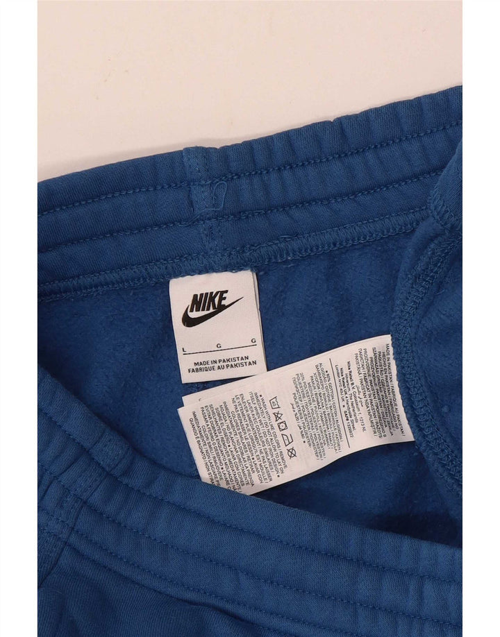 Męskie spodnie dresowe Nike, duże, niebieskie, bawełniane