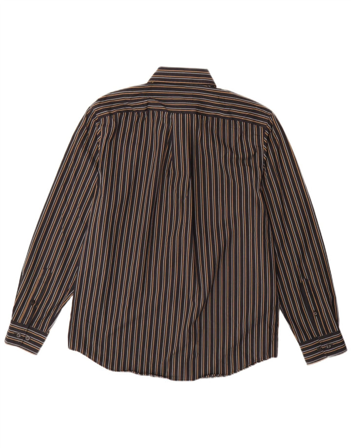 Koszula męska EDDIE BAUER, mała, bawełniana w granatowe prążki