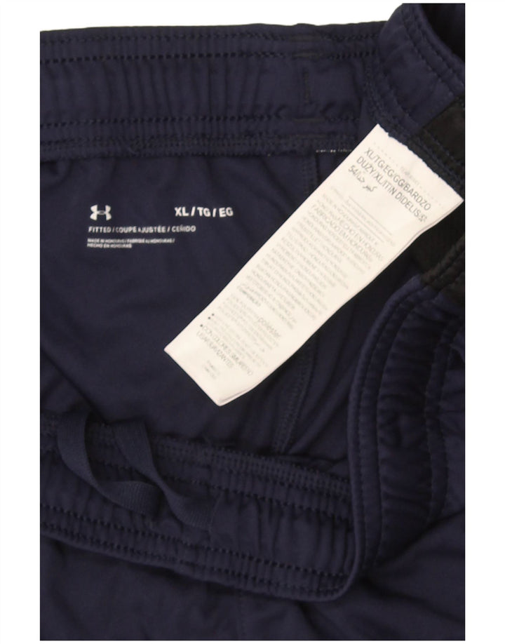 Męskie spodenki sportowe Under Armour XL, granatowe, z poliestru w blokach kolorów