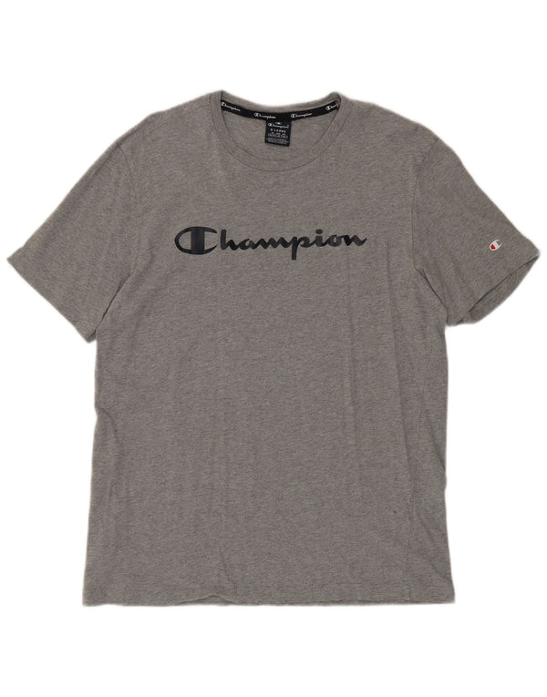 Champion Mens Graphic T-Shirt Top XL Grey