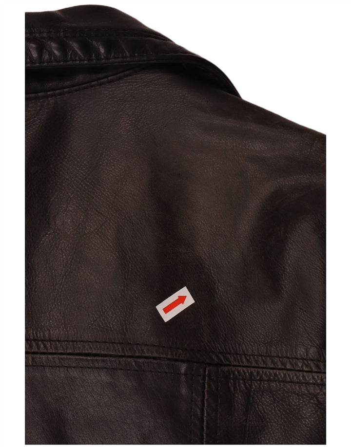 Damska kurtka skórzana DAKOTA UK 16, duża, czarna, skórzana, klasyczna