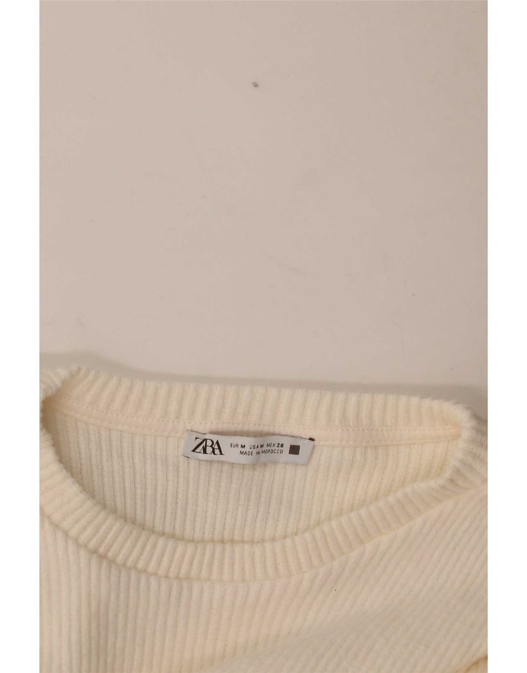 Damska bluza z długim rękawem Zara UK 12 Medium Off White