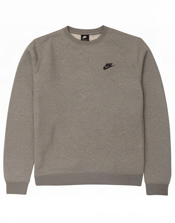Męska bluza dresowa Nike, mała, szara, nakrapiana, bawełniana