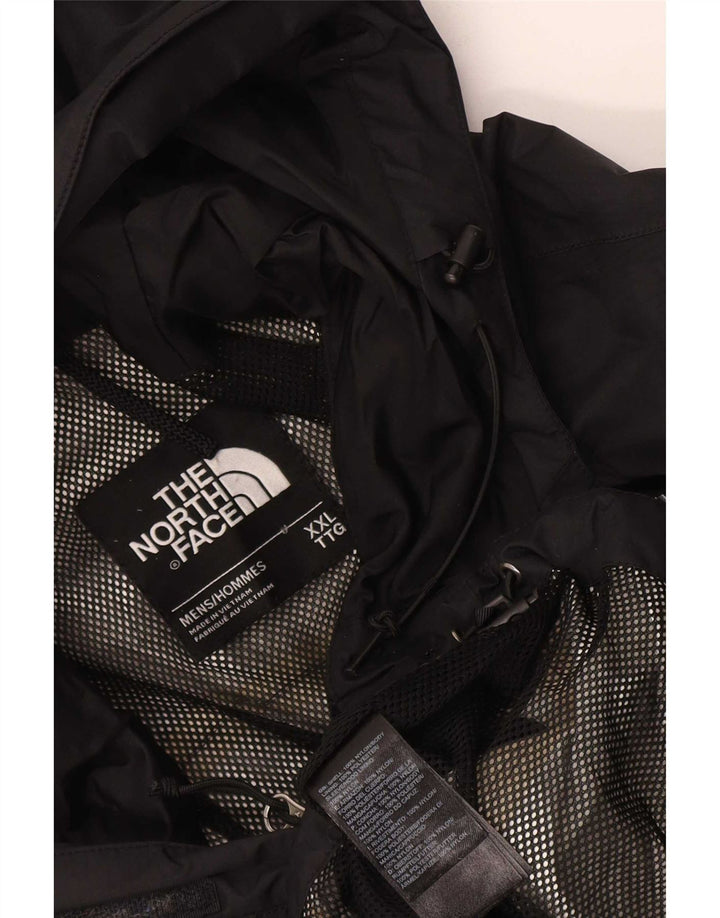 Damska kurtka przeciwdeszczowa z kapturem The North Face UK 44 2XL, czarna, poliester