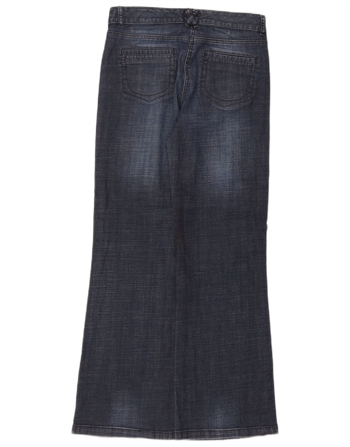 Damskie jeansy rozkloszowane Monsoon UK 8 Small W27 L30 Granatowa bawełna