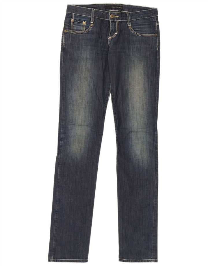 Damskie dżinsy Calvin Klein W26 L33 Niebieskie bawełniane