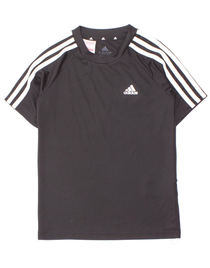 Chłopięca koszulka Adidas Aeroready Top 7-8 lat Czarny poliester