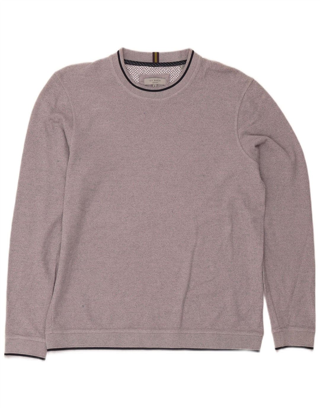 Męski sweter Ted Baker, rozmiar 4, duży, fioletowy, bawełniany